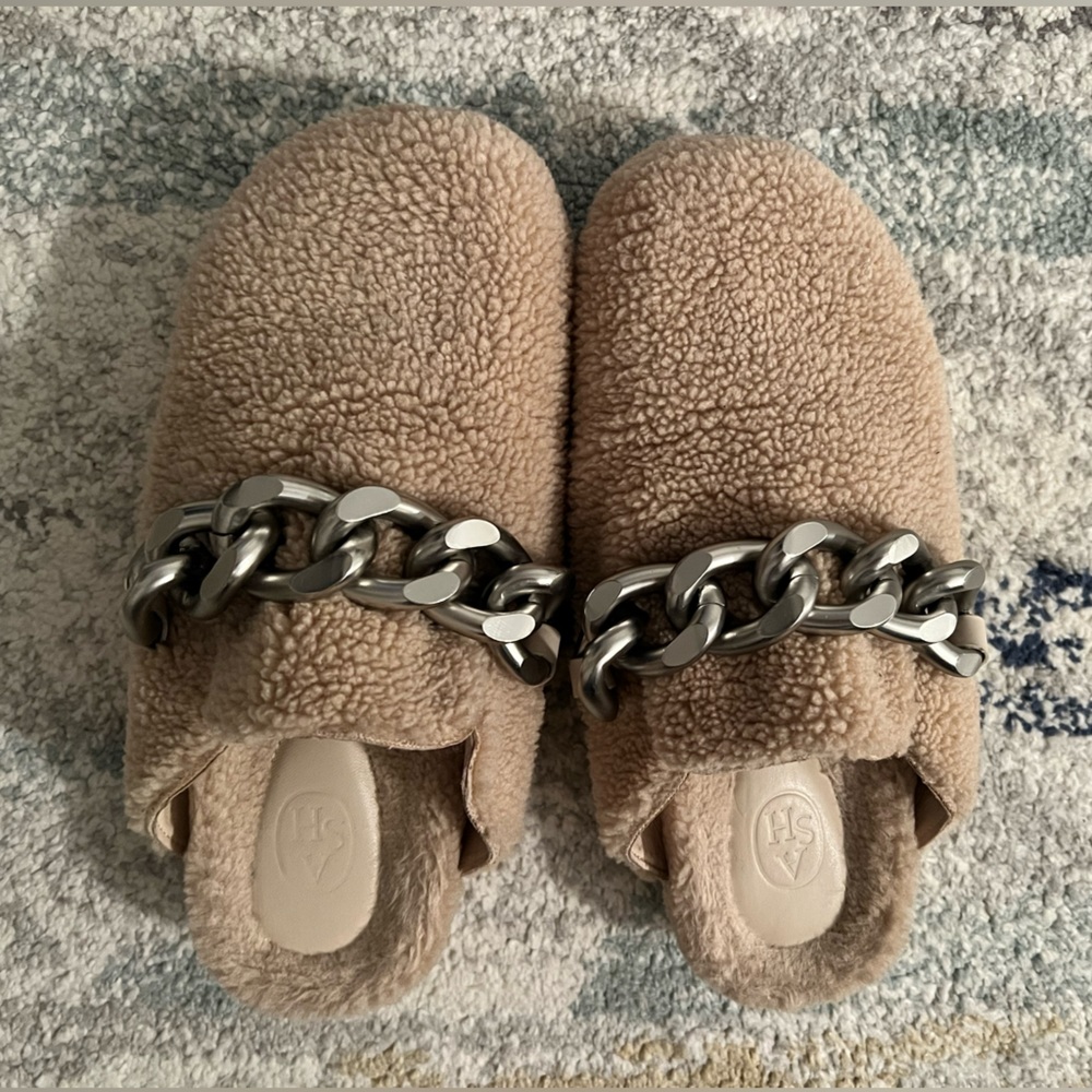 Ash Ghostfur Shearling Mules